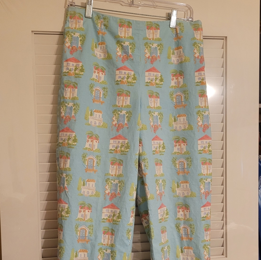 Talbots Pants with Villa Cottage Print